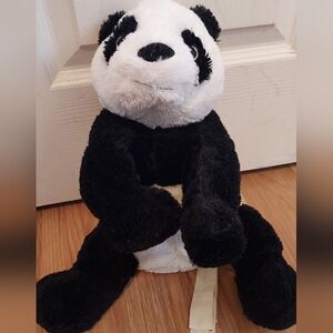 IKEA Plush Panda Bear 12" KRAMIG Super Soft Stuffed Animal Baby Toy Floppy